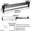 Closet Clothes Hanger Rail,Pull-Out Closet Rod 30-60cm,Wardrobe Clothing Rail,Closet Organizer