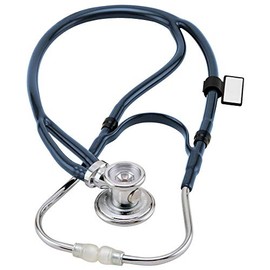 MDF Sprague-X Redesigned Sprague Rappaport Stethoscope with Adult, Pediatric, and Infant convertible chestpiece, Navy Blue Tube, MDF767X-04