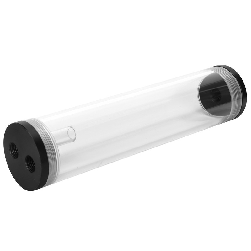 Water Cooling Tank Acrylic Cylindrical 3‑Hole G1/4 Thread Reservoir Computer