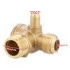 Brass Air Compressor Check Valve Male Thread 90 Degree Normal