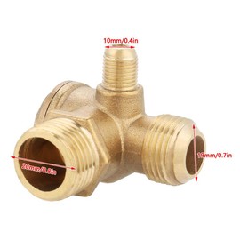 Brass Air Compressor Check Valve Male Thread 90 Degree Normal Pressure Accessories 201910mm