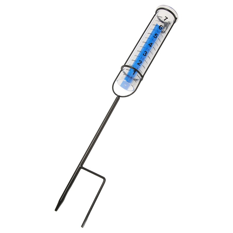 Rain Gauge 7 Inch Capacity Detachable Rain Measuring Gauge with