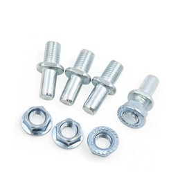 TUCKBOLD 4Pcs Silver Tone Motorcycle Rear Driven Sprocket Screw Bolts Automotive Parts