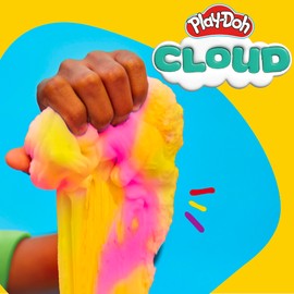 Play-Doh Scented Cloud Slime for Kids, Pink & Yellow Lemonade Scent, Popular Toys, Gifts and Party Favors