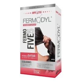 Caja Con 6 Ampolletas De Tratamiento Capilar Fermo five 36ml Fermodyl