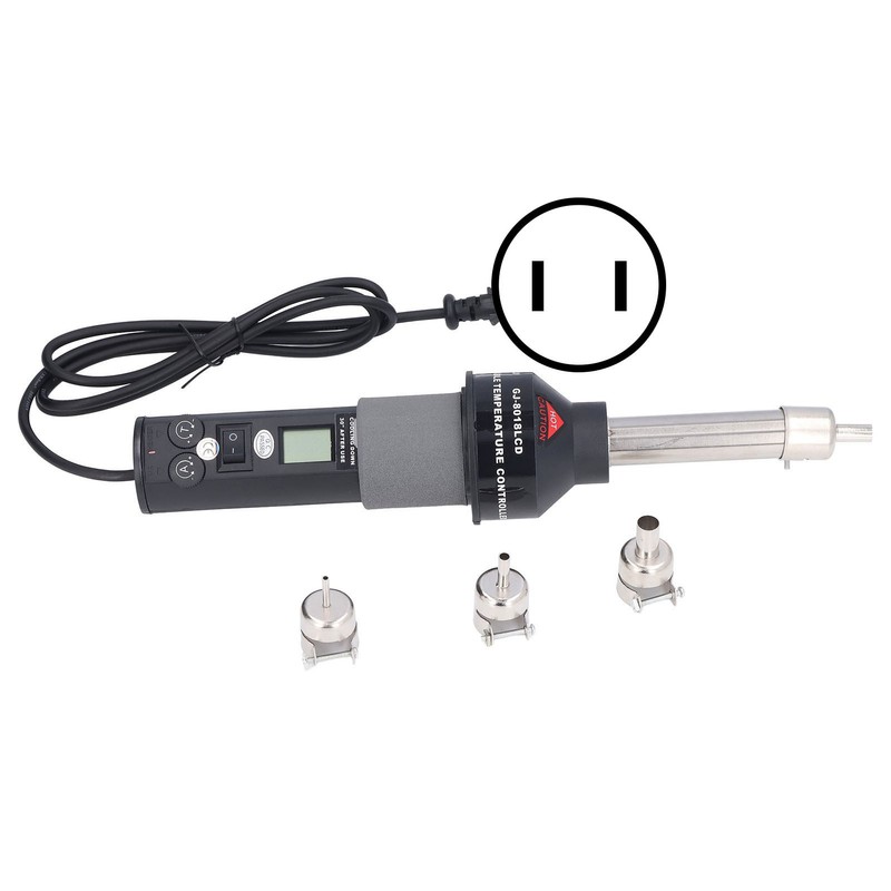 6Pcs Hot Air Gun LCD Digital Display Adjustable Portable Heating