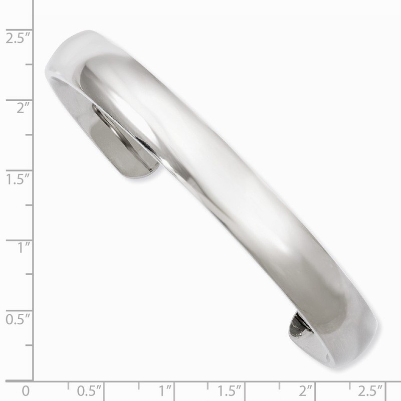 Chisel Titanium Polished Cuff Bangle