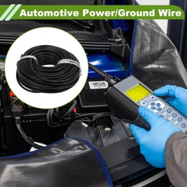 HOPESPANNER Ground Wire Power Wire 30m Black TC 1 Pcs 10AWG Fully Insulated& Soft Touch Jacket Car Radio, Automotive, Car Speakers Universal