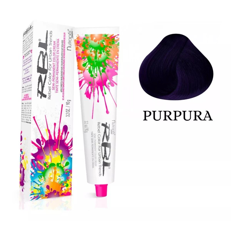 RBL Tinte Para Cabello Rbl Semi Permanente Púrpura 90 G