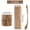 CROWN GUIDE Burlap Napkin Rings Set of 50 Bulk Adjustable