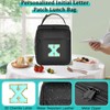 SANBADA Initial Insulated Lunch Bag, Lunch Box with Initial Letter
