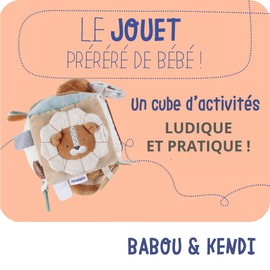 NOUKIE'S - Veloudoux Activity Cube - Beige - Babou & Kendi
