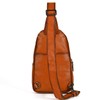 NICE SELECTION Men's Shoulder Bag, Cross-Body Bag, Genuine Leather, Cross-Body