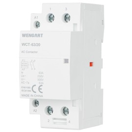 Wengart Household AC Contactor WCT-63, 2NO AC24V 63A, Precise Control, High Efficiency and Energy Saving Improve the Efficiency of Electrical System