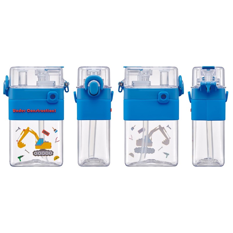 Skater PSQW6-A Square 2-Way Bottle, Water Bottle, 20.3 fl oz