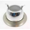 ECO lighting 5 Inch Chrome Reflector, Satin Nickel Ring Recessed