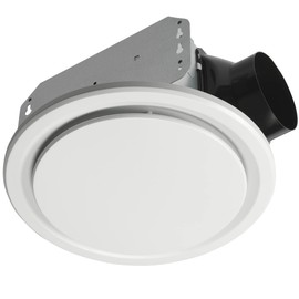 Homewerks 7140-50-G3 Bathroom Fan Ceiling Mount Exhaust Ventilation, Ultra Quiet 1.0 Sones, 50 CFM, White