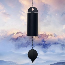 ASDFG Deep Resonance Serenity Bell Large Metal Cylinder Wind Chimes Outdoor Windbel...