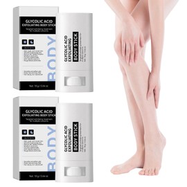 2 Pcs Glycolic Acid Stick, Glycolic Acid Exfoliating Body Stick, Exfoliating Skin Care for Women and Men, Smooths Rough & Bumpy Skin for Arms and Legs, Suitable for All Skin Types