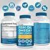 4-in-1 Fish Oil Omega 3 Fatty Supplements (2100mg) - Omega