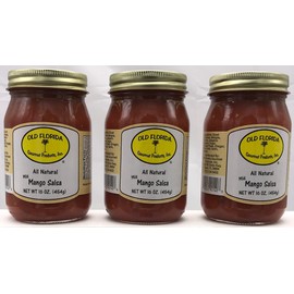 Old Florida Gourmet Products Inc, Salsa Mild Mango, 17 Ounce PACK OF 3 in a Gift Box, 17 oz, Pack of 3