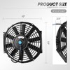 DNA MOTORING DNA MOTORING 10Inch Electric Radiator Cooling Fan Thermostat