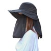 Mukii UV Protection Hat, 99.9% Light Blocking, Mukey, Black, Free