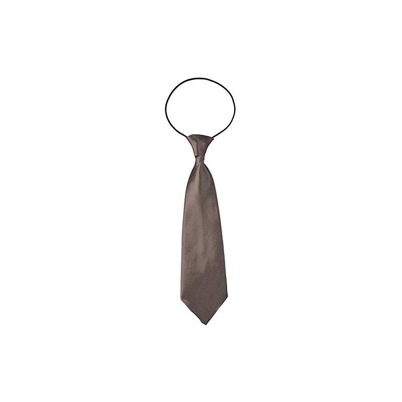 Miobo Children's Boys Tie with Flexible Elastic Band, brown