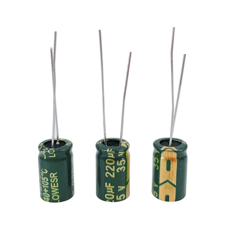 PENGLIN 20pcs Electrolytic Capacitors 35V 220UF 105℃ 8x12mm High Frequency