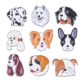 Ornaland 9 Pcs Brooch Pins Enamel Pins Cute Animal Brooch Cartoon Lapel Pins Alloy Badges Jewelry Pins for Bag for Backpacks Clothes Jackets Hats(Style B)