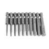 Bestgle 10pcs 5/64-5/16 Magnetic Inner Hexagon Head Screwdriver Bits Set