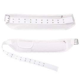 Xuniea Ihram Belt for Hajj and Umrah White Bum Bag Waist Bag with Zip Pocket Adjustable Money Belt Security Pocket for Money Pass Valuables, Fits Waist 82-132 cm, White, Fashion
