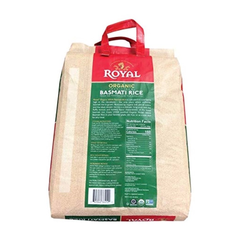 Organic Royal Organic Royal Traditional Basmati Rice (Net Wt 20