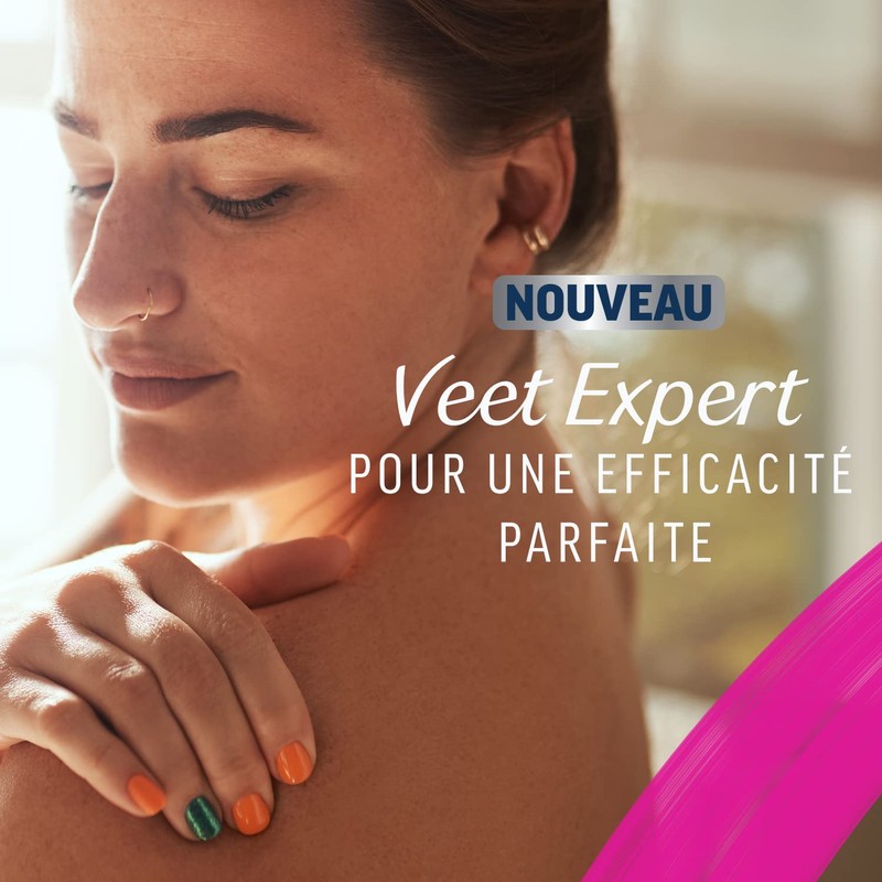 Veet Expert Wax Strips 40 Strips for Cold Face, Sensitive