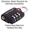 OW-Travel TSA Approved Luggage Locks Suitcase Locks with Indicator Open