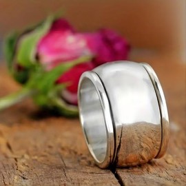 925 silver/14k/18k Wide Band Couple Rings, Minimalist Solid Circle Rings Men's Classic Luxury Big Thumb Finger Ring Wide 11mm Smooth and Comfortable Trendy Men's Cool Ring Jewelry（Silver，Size 9）