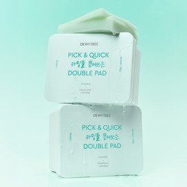 Deweytree [Dewytree] Pick & Quick Calming Glue-Removing Double Pad, 100 sheets / [듀이트리] 픽 앤 퀵 카밍풀 뜯어쓰는 더블 패드 100매