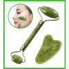 Rodillo De Jade Guasha Masaje Facial Antiedad Rostro
