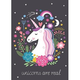 Unicorn Fleece Blanket Children's Warm Cuddly Blanket Rainbow 140 x 100 cm