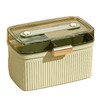 Estuche Medicinas con Cerradura, Doble Capa Transparente