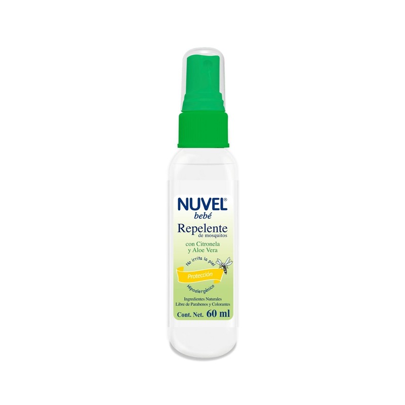 Repelente de Mosquitos Nuvel para Bebé 60 ml | Suave,