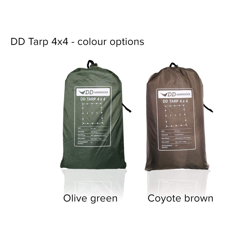 DD Hammocks - DD Tarp 4x4 - Coyote Brown: 13ft