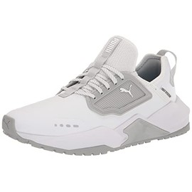 Puma Golf Men's Gs.One Golf Shoe, Puma White/High/Rise/High/Rise, 11