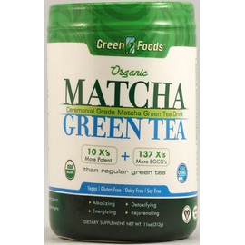 GREEN FOODS MATCHA GRN TEA,OG2,60SERV, 11 OZ