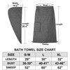 Knuffnee Women Wrap Towel Shower Spa Wraps Terry Cloth Bathrobe