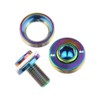 Wanyifa Titanium M8x15mm Bicycle Crank Arm Fixing Bolt with Cap