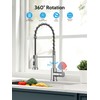 Kitchen Faucet with Pull Down Sprayer, High Arc Single Hole