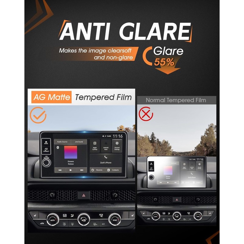 CDEFG Matte Anti Glare for 2026 Honda HR-V Screen Protector,