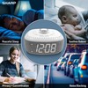 Sharp Sound Machine Alarm Clock with Bluetooth Speaker, 6 High