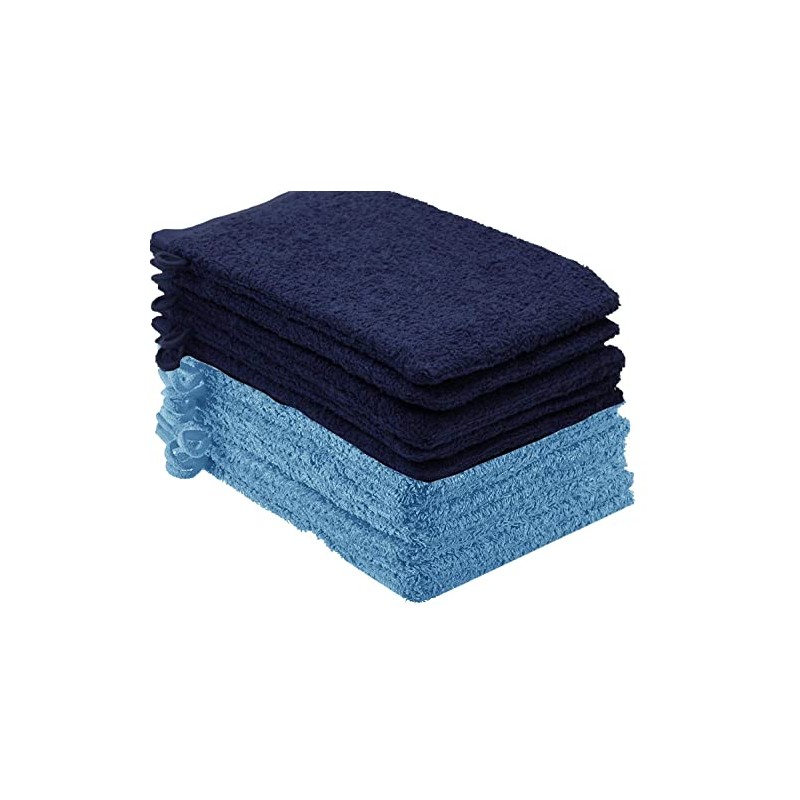 NatureMark NM-HT0829 Terry Cloth Wash Mitts, Pack of 10, 15